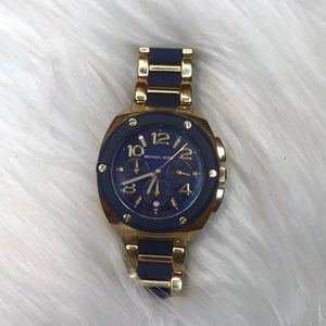 Michael KorsGold and Blue watch